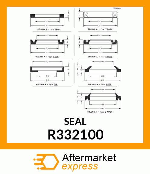 PACKING, SQUARE R332100