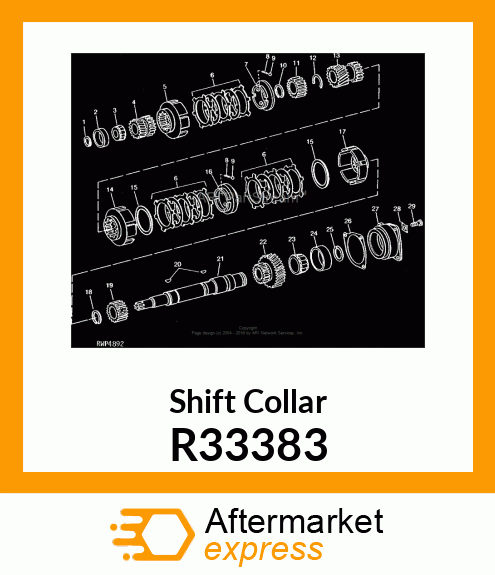 SHIFT COLLAR, COLLAR,LOW AND HIGH R R33383