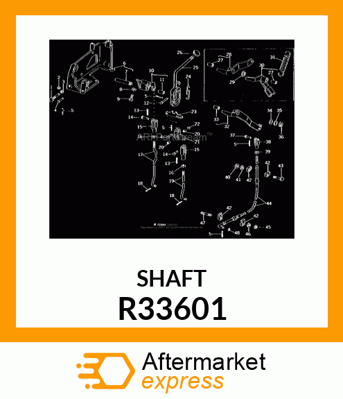 SHAFT,TRANS CONTROL LEVER R33601