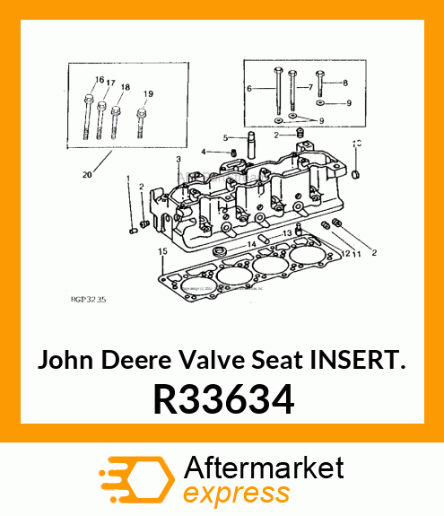 INSERT, VALVE SEAT R33634