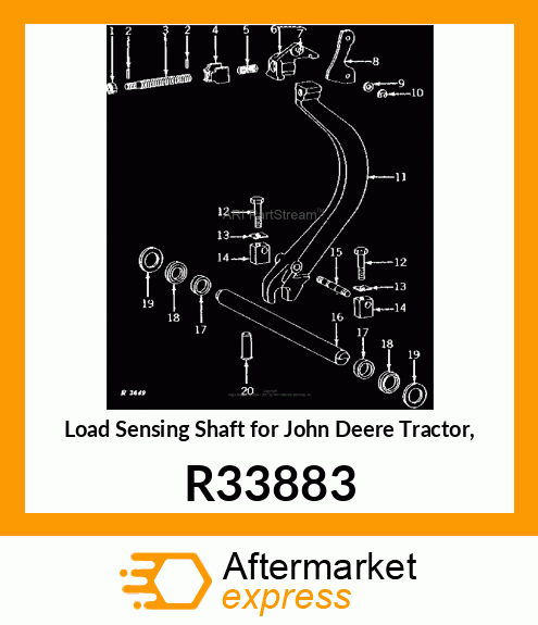 PIN, SHAFT,LOAD CONTROL R33883