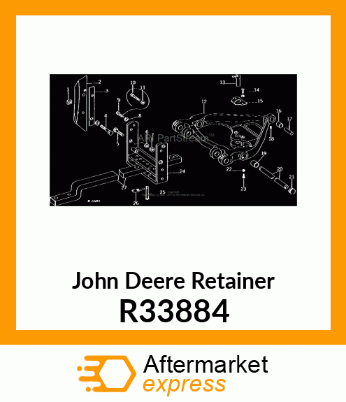 RETAINER, LOAD CONTROL SHAFT R33884