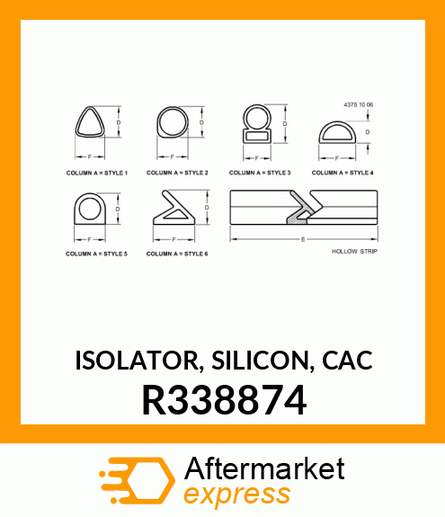 ISOLATOR, SILICON, CAC R338874