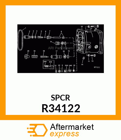 STOP,STEERING CHECK VALVE PISTON R34122