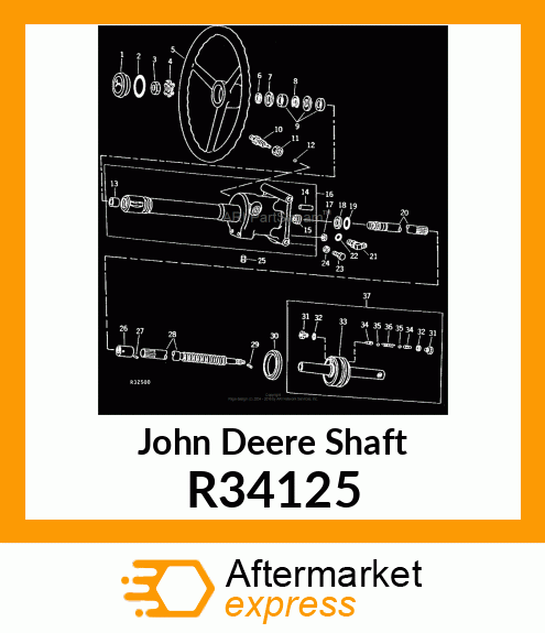 SHAFT,STEERING VALVE OPERATING R34125