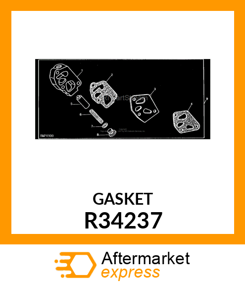 GASKET,HYD OIL FILTER RELIEF VALVE R34237