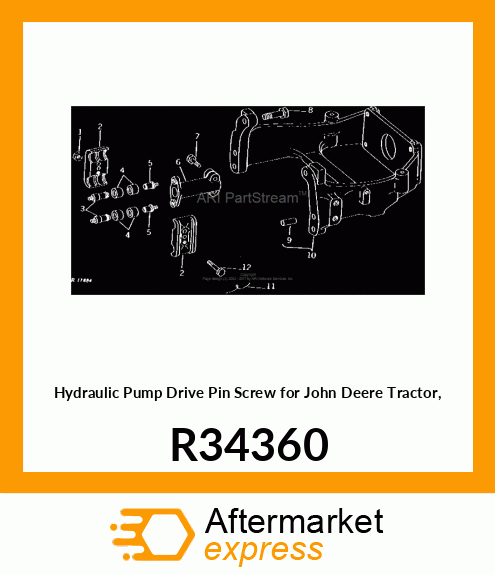 SCREW,SPECIAL PUMP DRIVE R34360