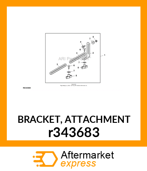 BRACKET, ATTACHMENT r343683