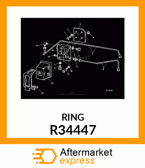 WASHER,RUBBER R34447