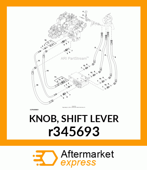 KNOB, SHIFT LEVER r345693