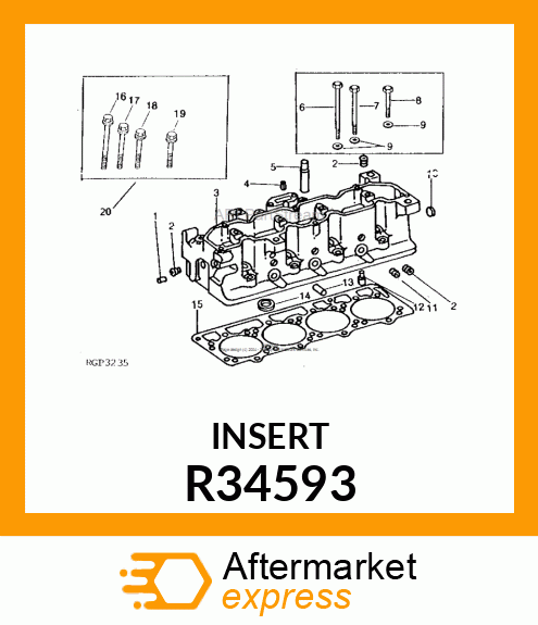 Insert Valve Seat 0.010 O R34593