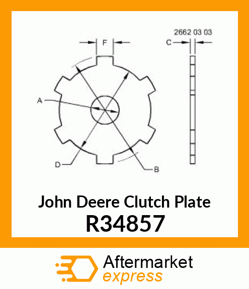 CLUTCH PLATE, SEPARATOR R34857