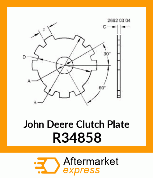 CLUTCH PLATE R34858