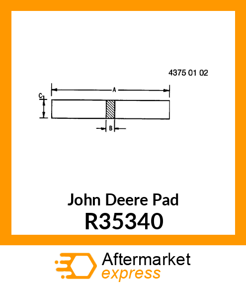 PAD, BAFFLE R35340