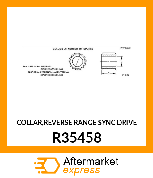 COLLAR,REVERSE RANGE SYNC DRIVE R35458