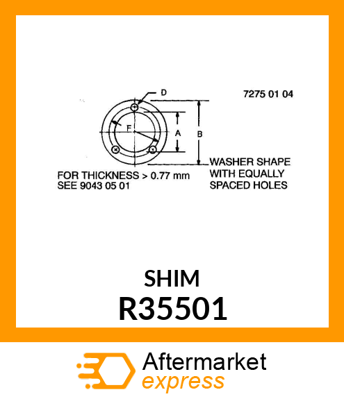 SHIM,.003 STEEL R35501