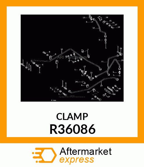 CLAMP,BRAKE LINE R36086