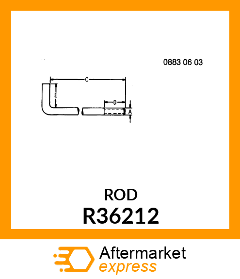 ROD, RADIATOR TIE R36212