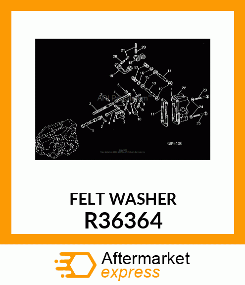 WASHER,FELT R36364