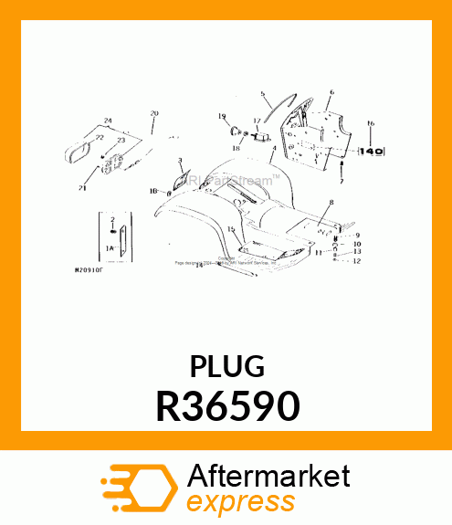 PLUG, BUTTON R36590