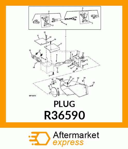 PLUG, BUTTON R36590