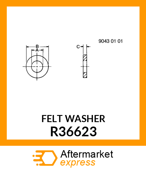 WASHER,FELT R36623