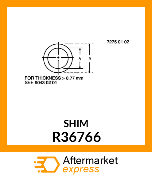 SHIM.,005 STEEL R36766