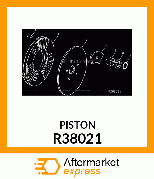 PISTON,BRAKE R38021