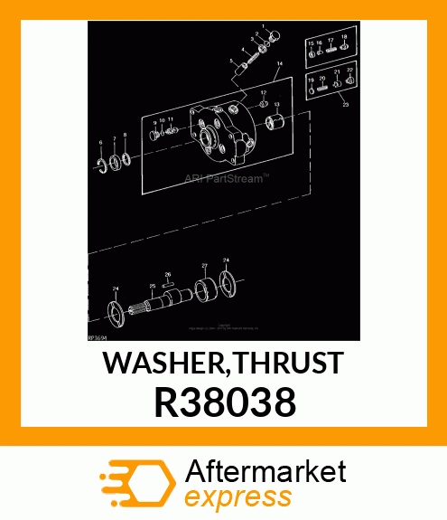 WASHER,THRUST R38038