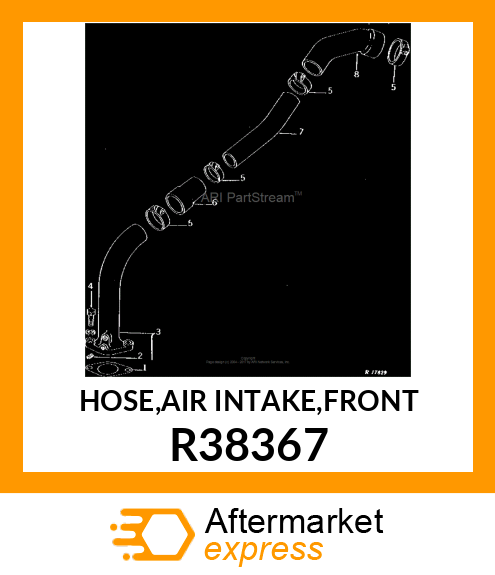 HOSE,AIR INTAKE,FRONT R38367