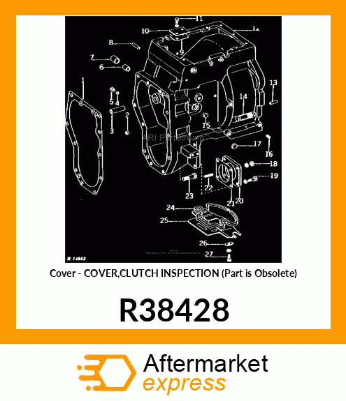 Cover - COVER,CLUTCH INSPECTION (Part is Obsolete) R38428