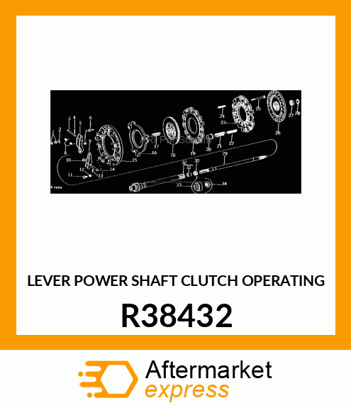 LEVER POWER SHAFT CLUTCH OPERATING R38432