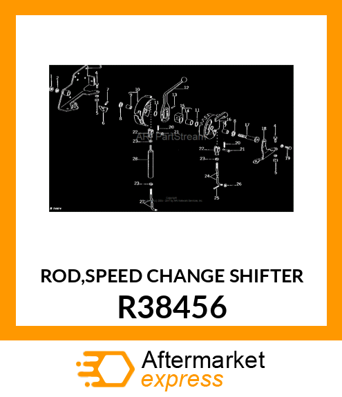 ROD,SPEED CHANGE SHIFTER R38456