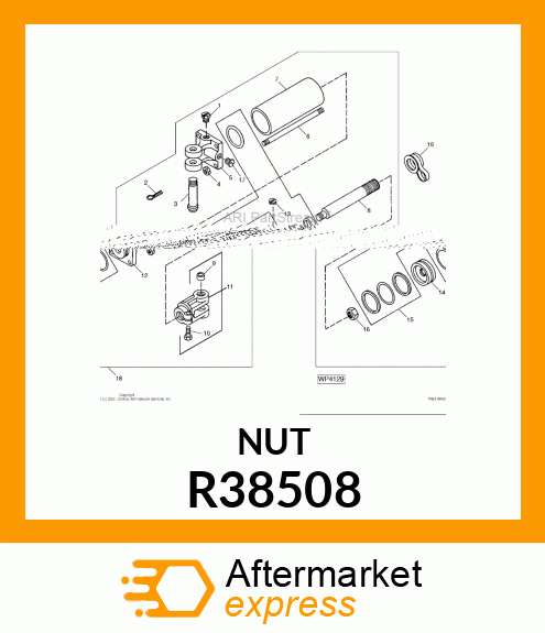 NUT SPECIAL HEX LOCK R38508