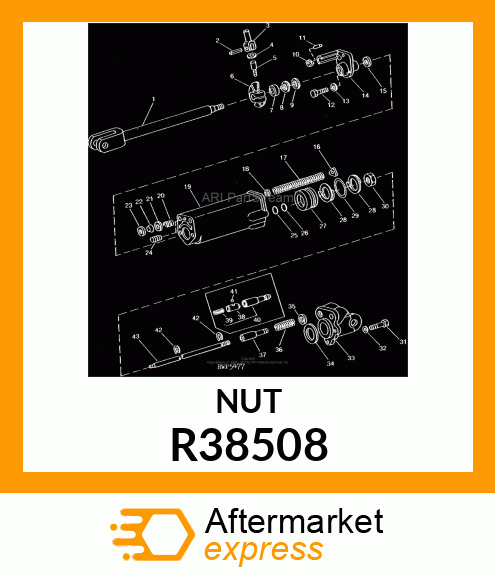 NUT SPECIAL HEX LOCK R38508