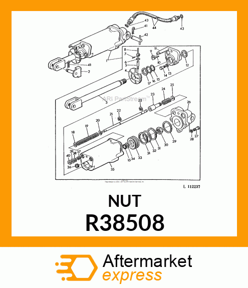 NUT SPECIAL HEX LOCK R38508