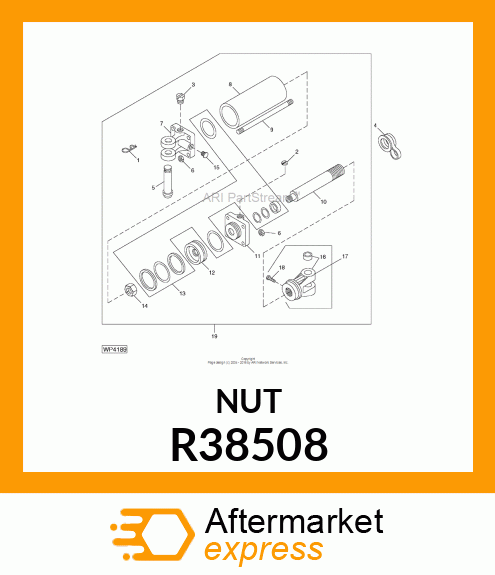 NUT SPECIAL HEX LOCK R38508