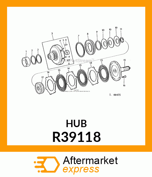 HUB CLUTCH R39118