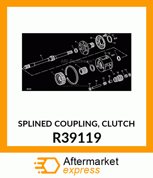 SPLINED COUPLING, CLUTCH R39119