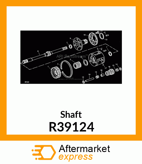 SHAFT,PLANET PINION CARRIER R39124