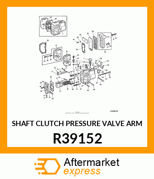 SHAFT CLUTCH PRESSURE VALVE ARM R39152