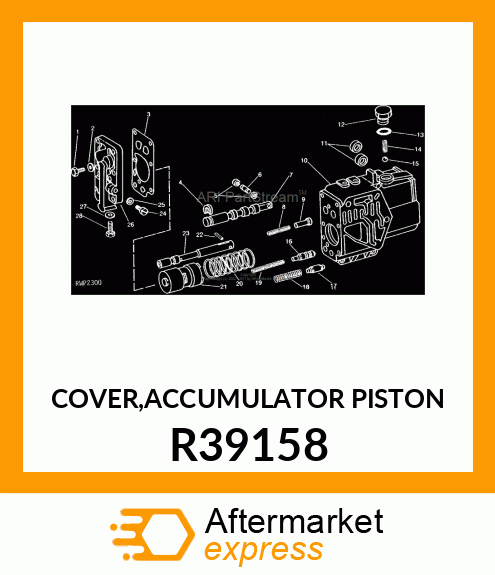 COVER,ACCUMULATOR PISTON R39158