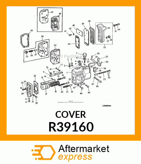 Cover Clutch Control Valve R39160