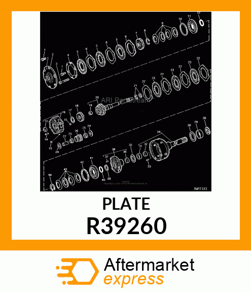 PLATE,LOW BRAKE BACKING R39260