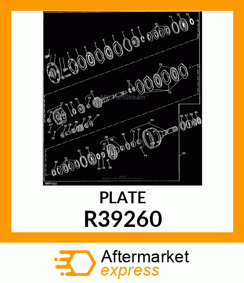 PLATE,LOW BRAKE BACKING R39260