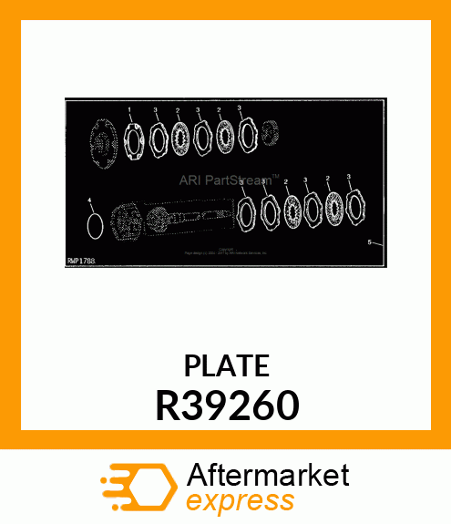 PLATE,LOW BRAKE BACKING R39260