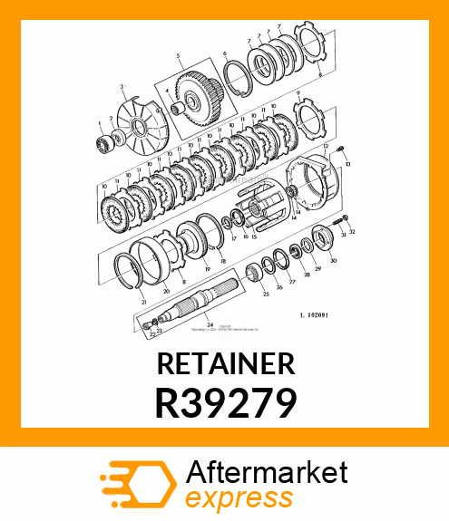 RETAINER,SEALING RING R39279