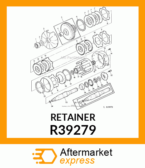 RETAINER,SEALING RING R39279