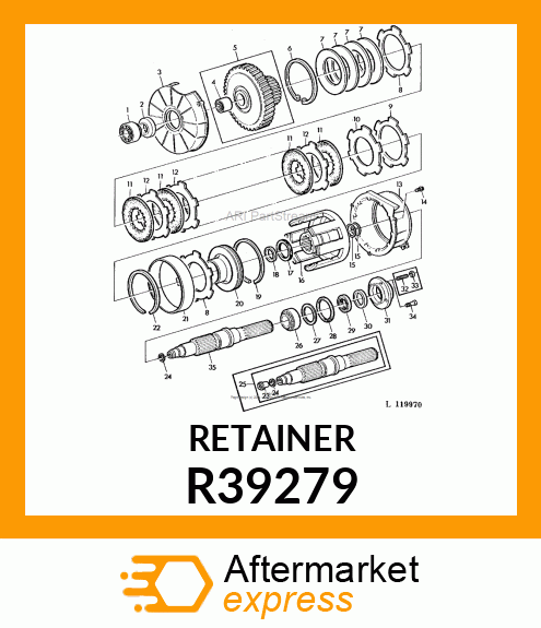 RETAINER,SEALING RING R39279