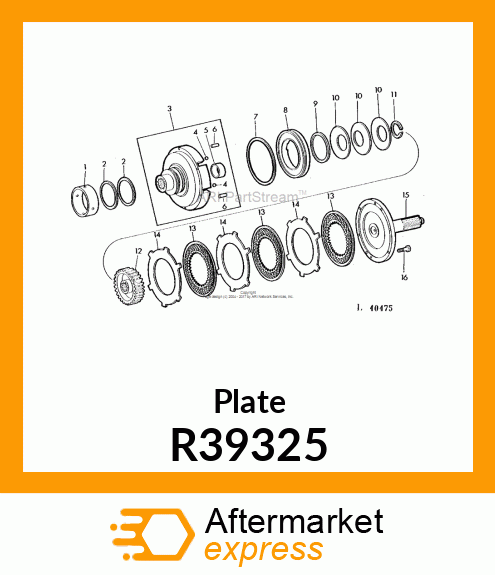 PLATE,CLUTCH DRIVE R39325